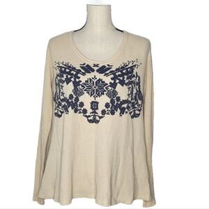 Free people we the free snow flake thermal sz  M